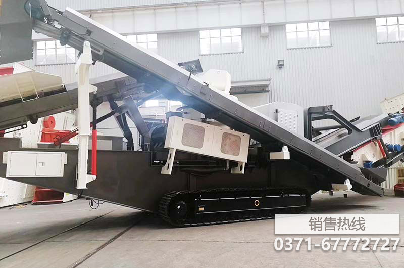 履帶式車載流動制砂機多機聯合作可移動打沙
