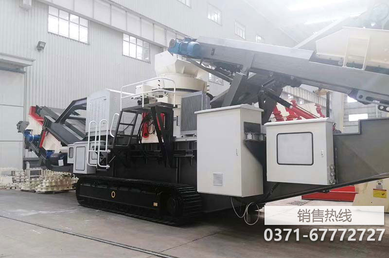 移動制砂機破碎鵝卵石用于建筑砂 整形之后粒型好