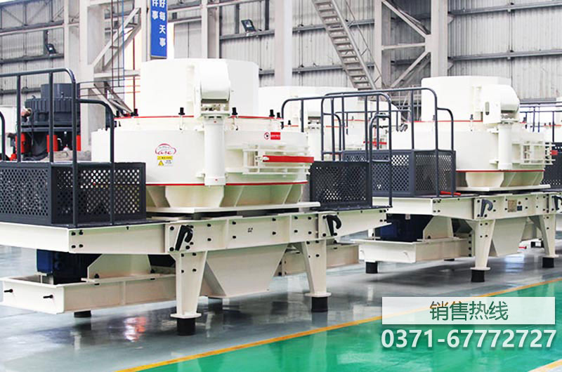 青石制砂機多機組聯合作業 可突破時產千噸
